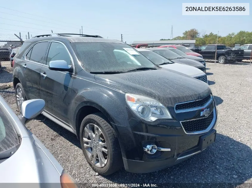 2014 Chevrolet Equinox Ltz VIN: 2GNALDEK5E6263586 Lot: 40331836