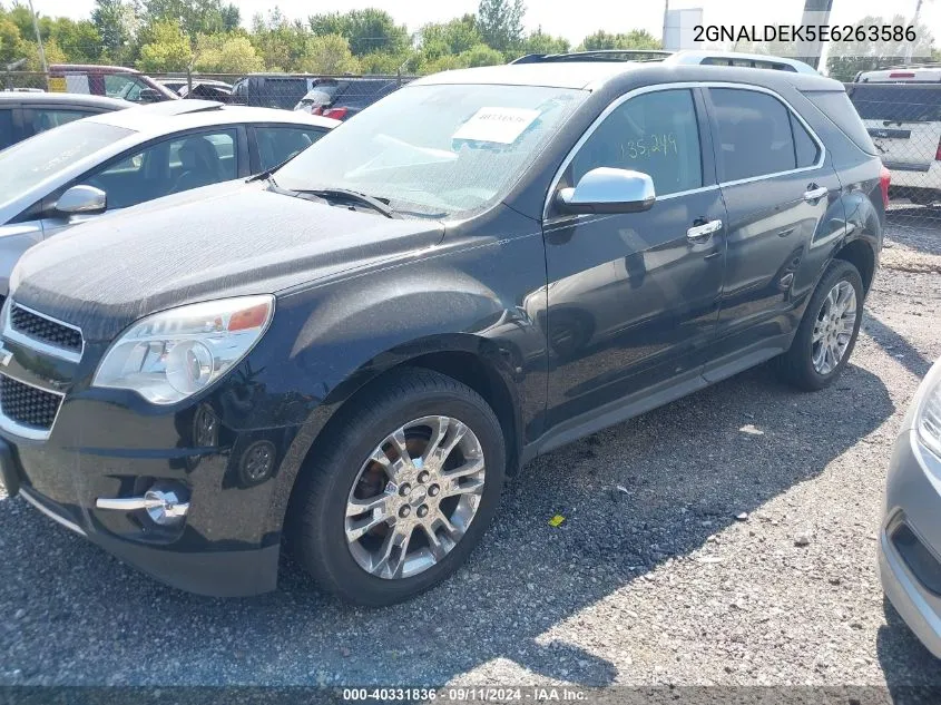 2014 Chevrolet Equinox Ltz VIN: 2GNALDEK5E6263586 Lot: 40331836