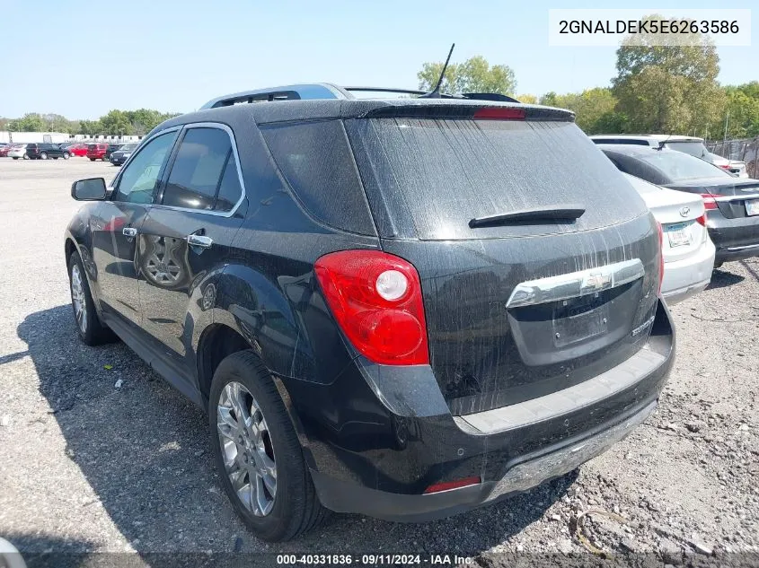 2014 Chevrolet Equinox Ltz VIN: 2GNALDEK5E6263586 Lot: 40331836