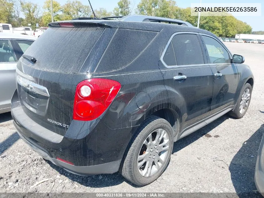 2014 Chevrolet Equinox Ltz VIN: 2GNALDEK5E6263586 Lot: 40331836