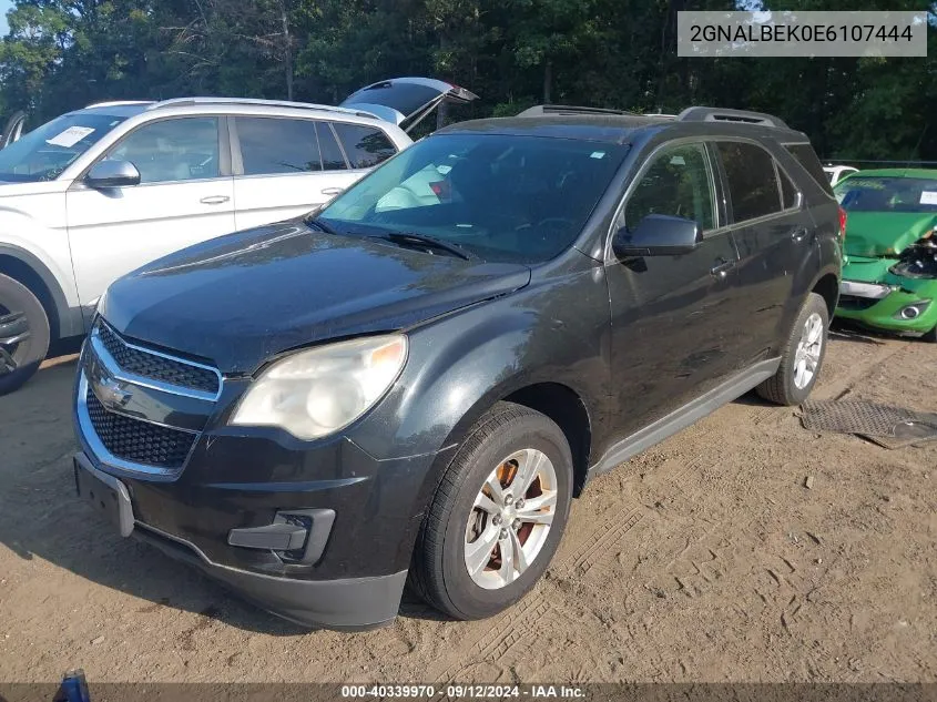 2014 Chevrolet Equinox 1Lt VIN: 2GNALBEK0E6107444 Lot: 40339970