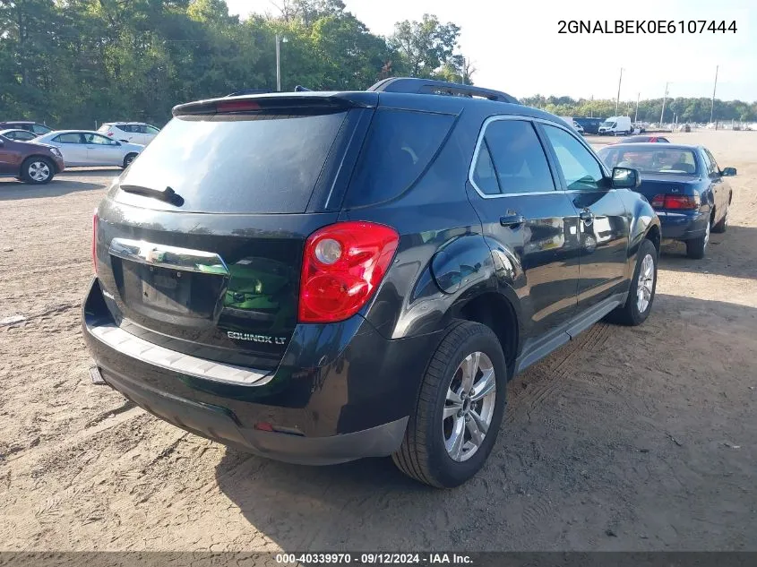 2014 Chevrolet Equinox 1Lt VIN: 2GNALBEK0E6107444 Lot: 40339970