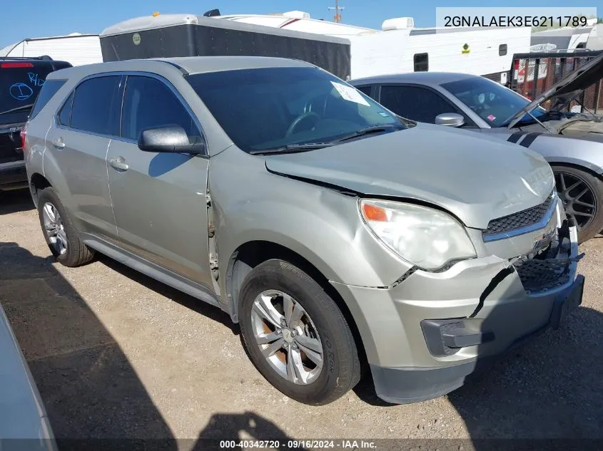 2014 Chevrolet Equinox Ls VIN: 2GNALAEK3E6211789 Lot: 40342720