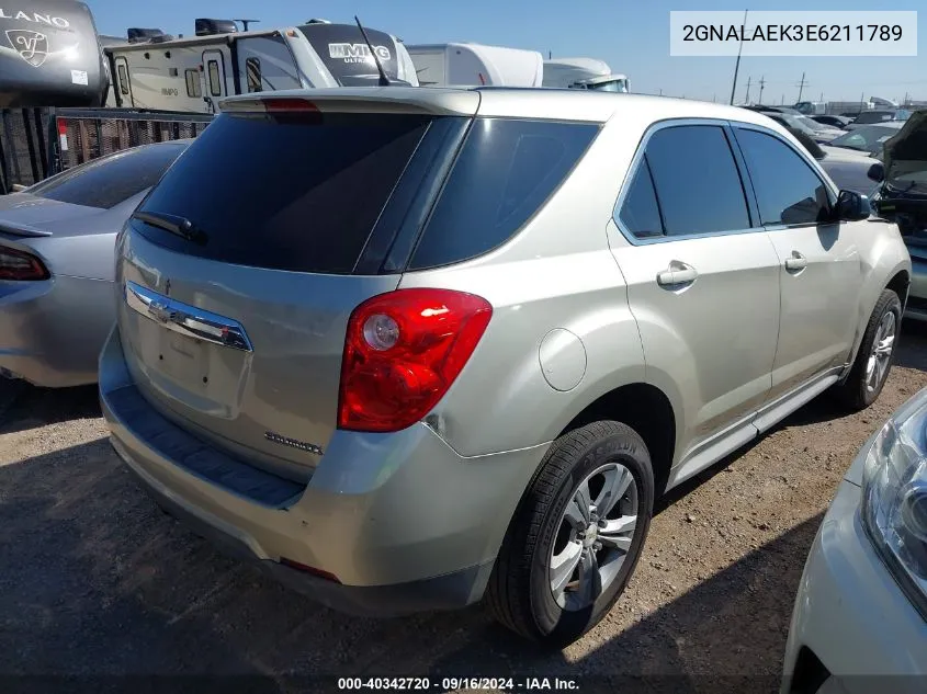 2GNALAEK3E6211789 2014 Chevrolet Equinox Ls