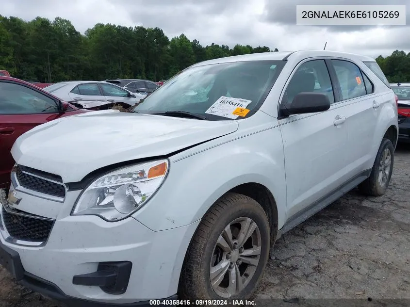 2014 Chevrolet Equinox Ls VIN: 2GNALAEK6E6105269 Lot: 40358416