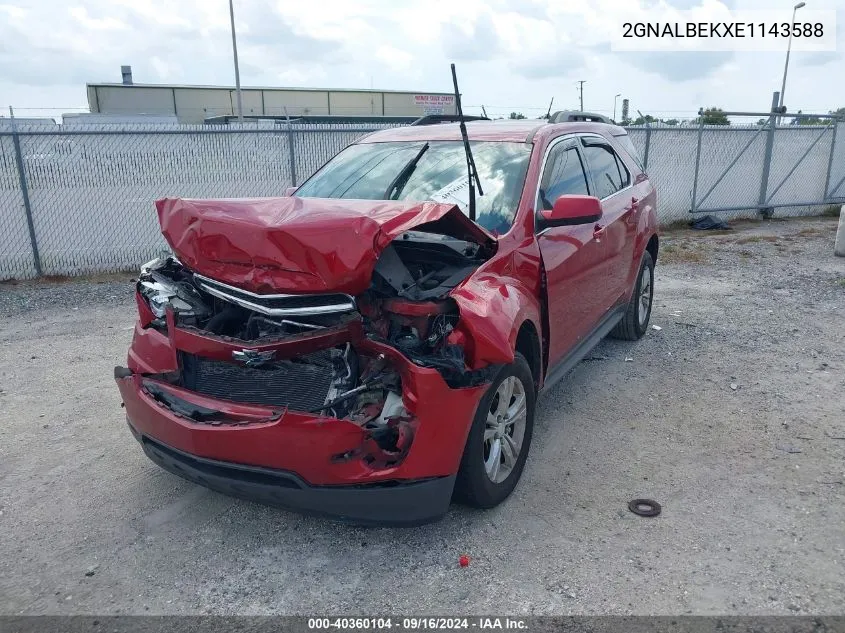 2014 Chevrolet Equinox 1Lt VIN: 2GNALBEKXE1143588 Lot: 40360104