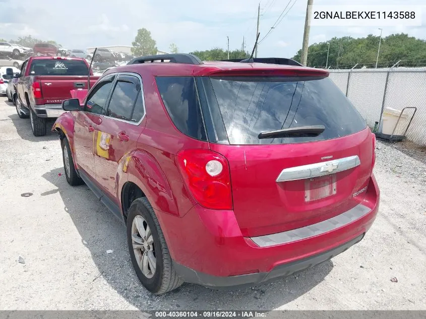 2GNALBEKXE1143588 2014 Chevrolet Equinox 1Lt