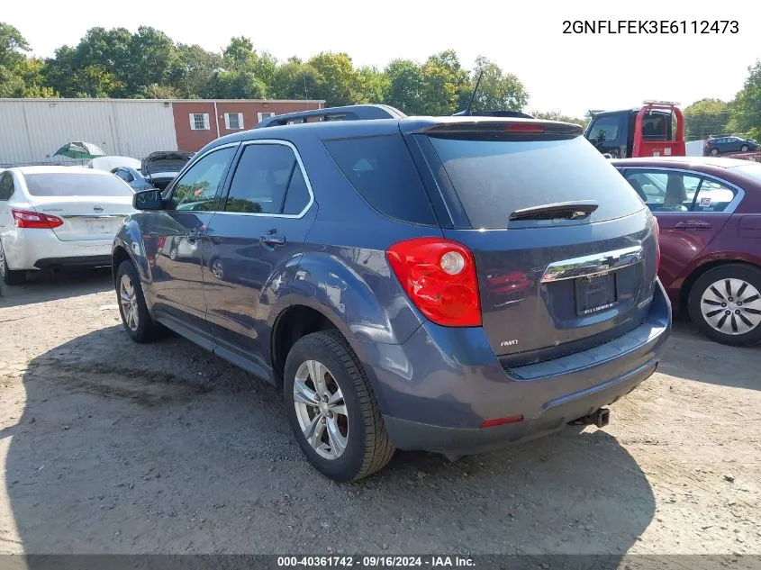 2014 Chevrolet Equinox 1Lt VIN: 2GNFLFEK3E6112473 Lot: 40361742