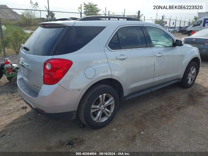 2014 Chevrolet Equinox 1Lt VIN: 2GNALBEK0E6223520 Lot: 40364904