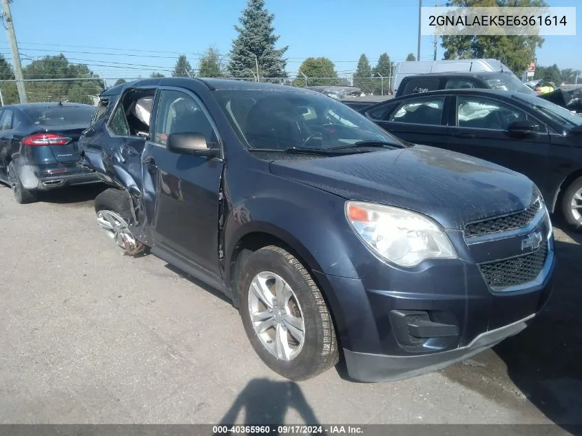 2014 Chevrolet Equinox Ls VIN: 2GNALAEK5E6361614 Lot: 40365960