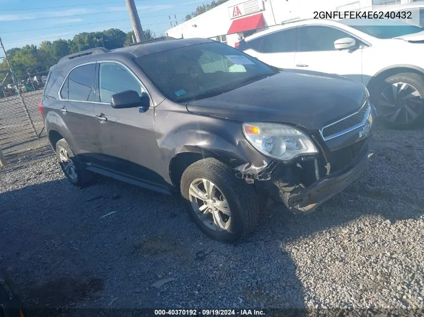 2014 Chevrolet Equinox 1Lt VIN: 2GNFLFEK4E6240432 Lot: 40370192