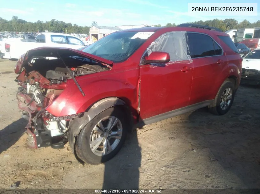 2014 Chevrolet Equinox 1Lt VIN: 2GNALBEK2E6235748 Lot: 40372918