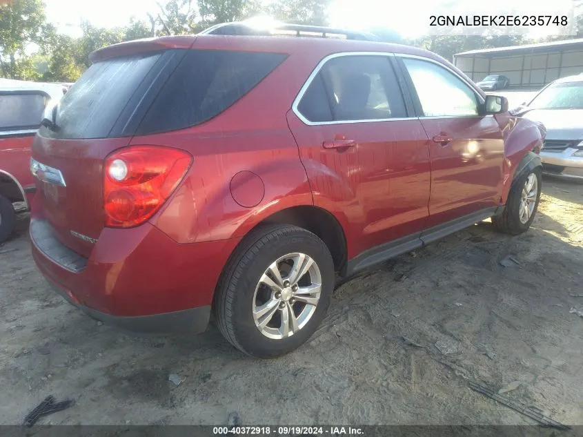 2014 Chevrolet Equinox 1Lt VIN: 2GNALBEK2E6235748 Lot: 40372918