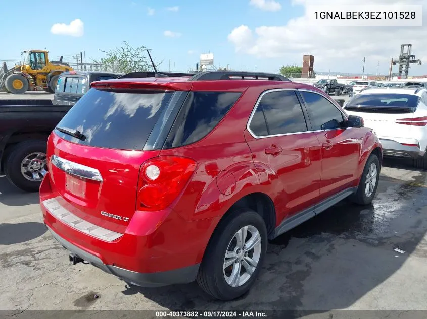 2014 Chevrolet Equinox 1Lt VIN: 1GNALBEK3EZ101528 Lot: 40373882