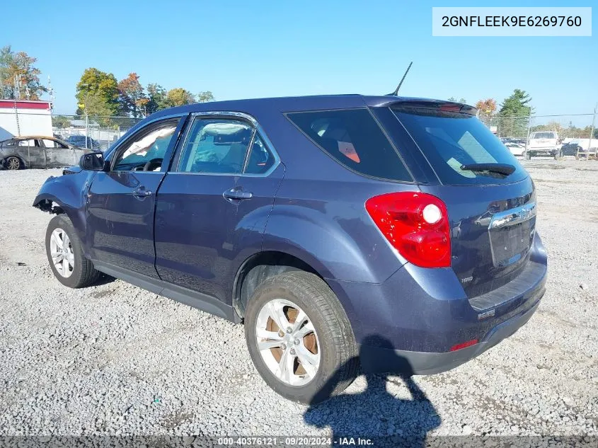 2014 Chevrolet Equinox Ls VIN: 2GNFLEEK9E6269760 Lot: 40376121