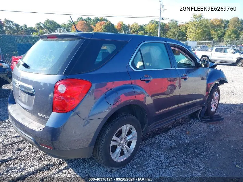 2014 Chevrolet Equinox Ls VIN: 2GNFLEEK9E6269760 Lot: 40376121