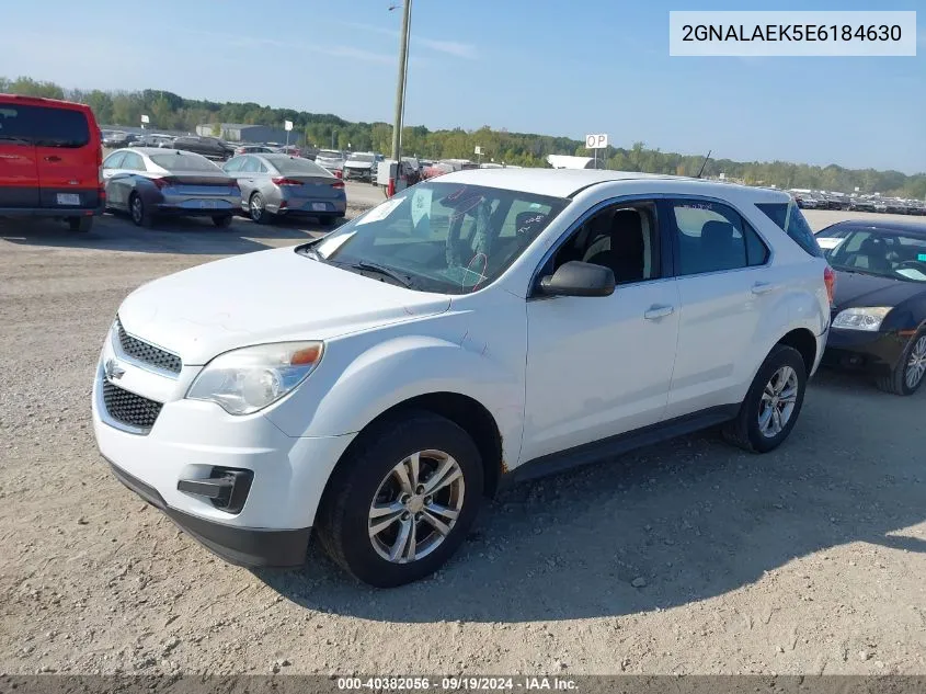 2014 Chevrolet Equinox Ls VIN: 2GNALAEK5E6184630 Lot: 40382056