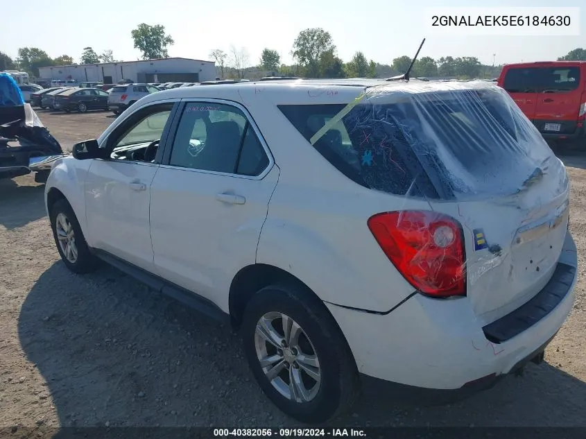 2014 Chevrolet Equinox Ls VIN: 2GNALAEK5E6184630 Lot: 40382056