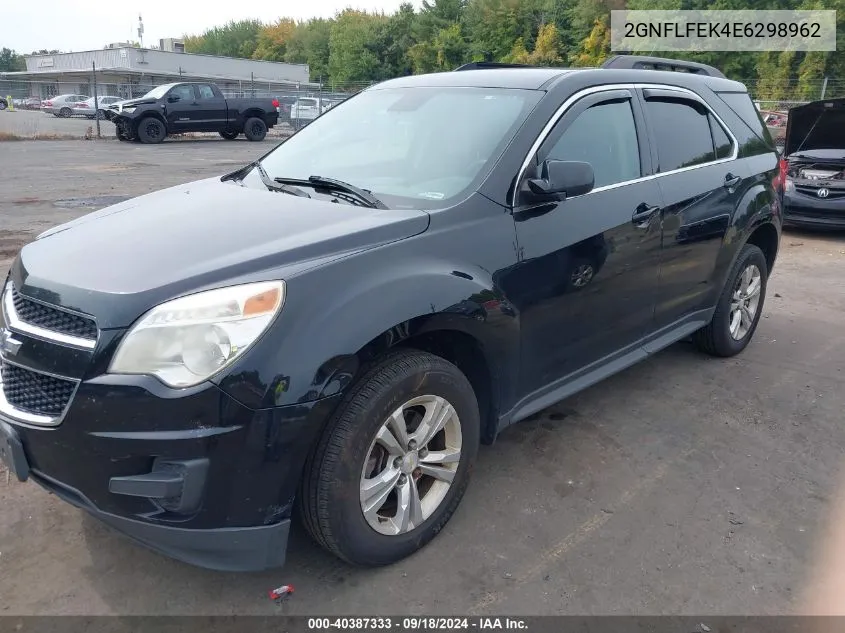 2014 Chevrolet Equinox 1Lt VIN: 2GNFLFEK4E6298962 Lot: 40387333