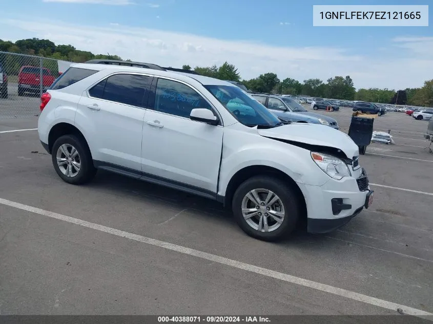 2014 Chevrolet Equinox 1Lt VIN: 1GNFLFEK7EZ121665 Lot: 40388071