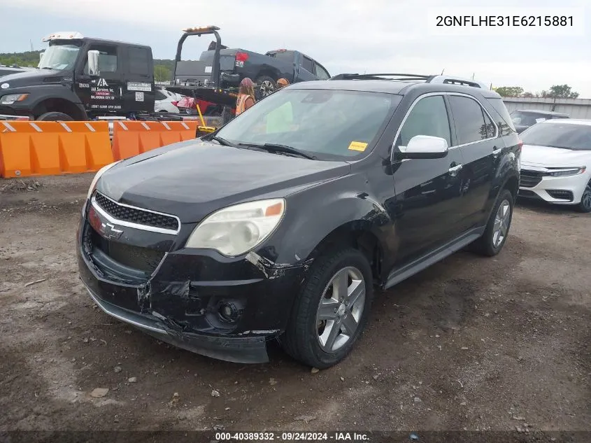 2GNFLHE31E6215881 2014 Chevrolet Equinox Ltz