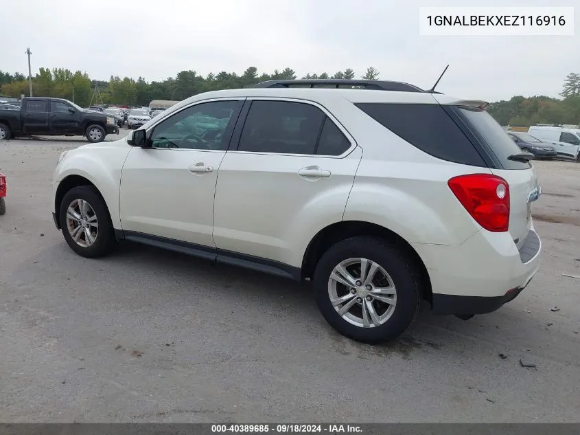 2014 Chevrolet Equinox 1Lt VIN: 1GNALBEKXEZ116916 Lot: 40389685