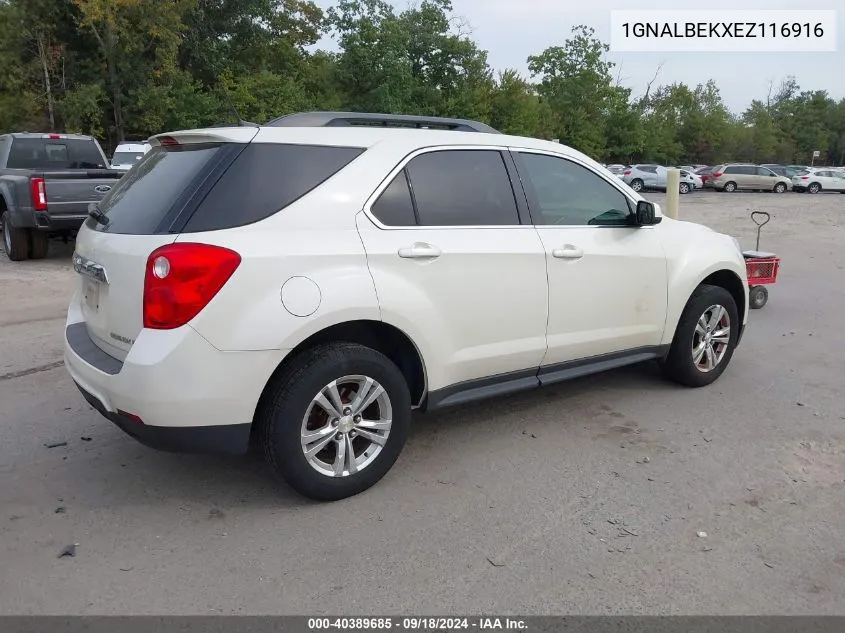 2014 Chevrolet Equinox 1Lt VIN: 1GNALBEKXEZ116916 Lot: 40389685