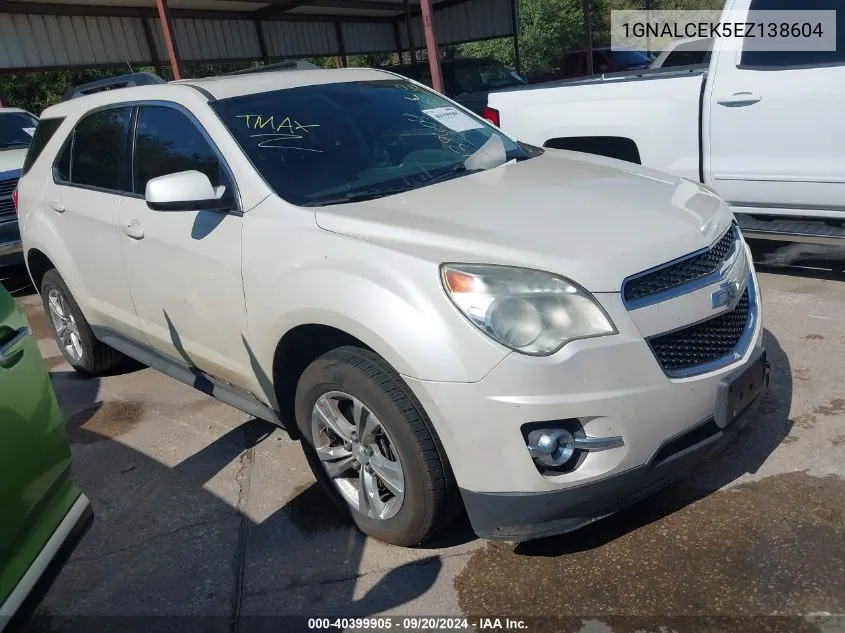 1GNALCEK5EZ138604 2014 Chevrolet Equinox 2Lt