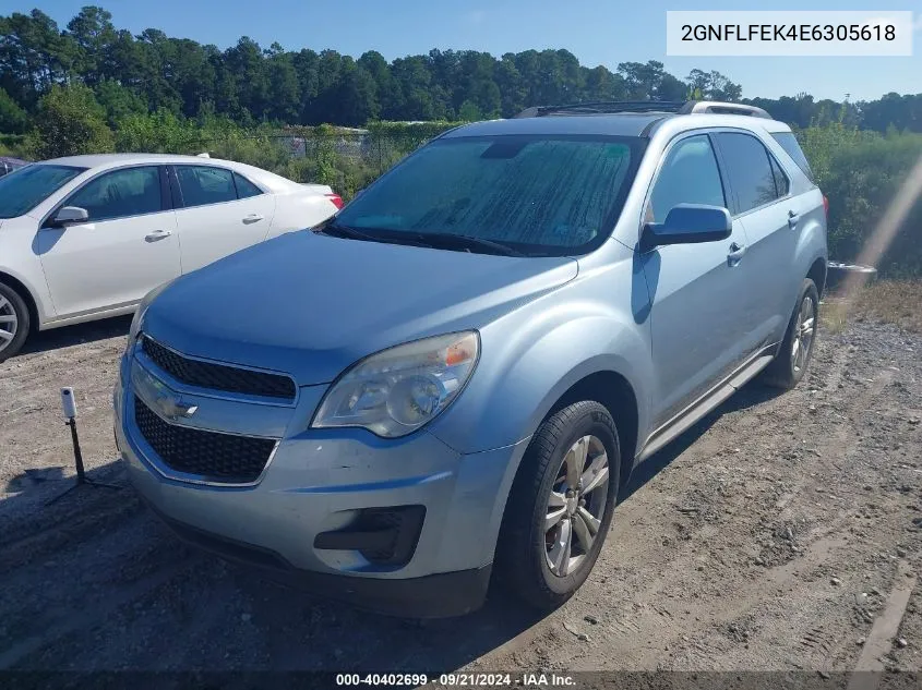 2014 Chevrolet Equinox 1Lt VIN: 2GNFLFEK4E6305618 Lot: 40402699