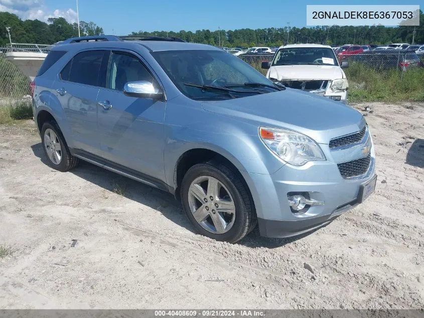 2014 Chevrolet Equinox Ltz VIN: 2GNALDEK8E6367053 Lot: 40408609