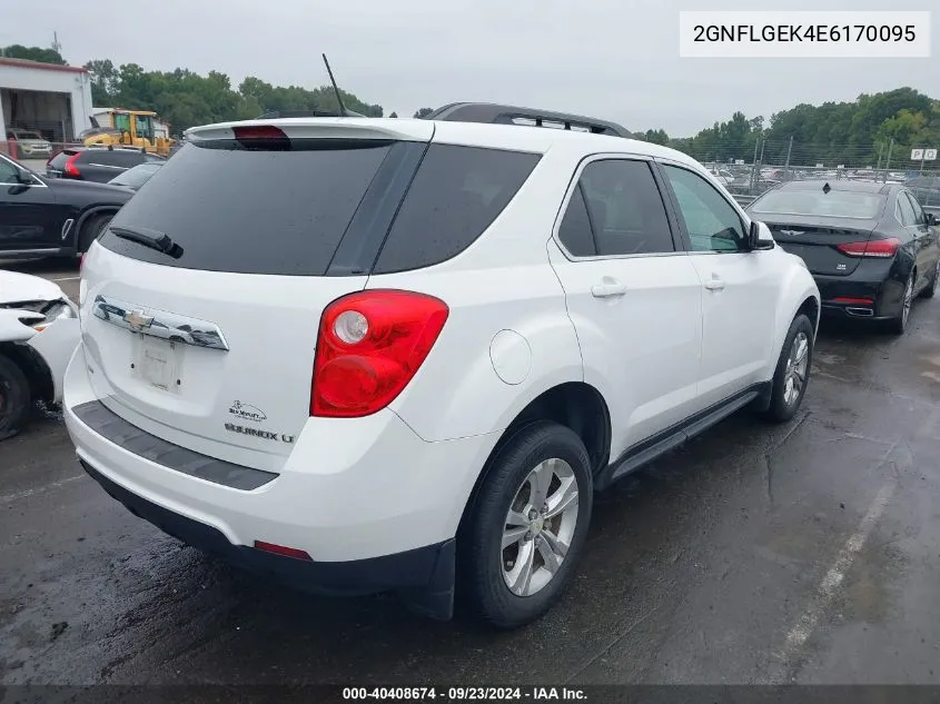 2014 Chevrolet Equinox 2Lt VIN: 2GNFLGEK4E6170095 Lot: 40408674