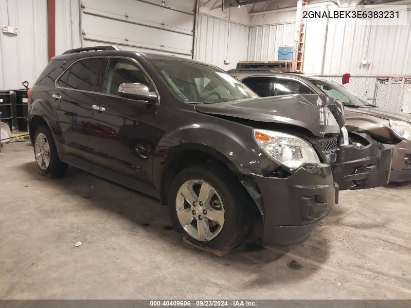 2014 Chevrolet Equinox Lt VIN: 2GNALBEK3E6383231 Lot: 40409605