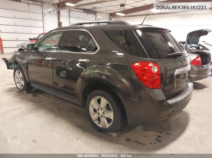 2014 Chevrolet Equinox Lt VIN: 2GNALBEK3E6383231 Lot: 40409605