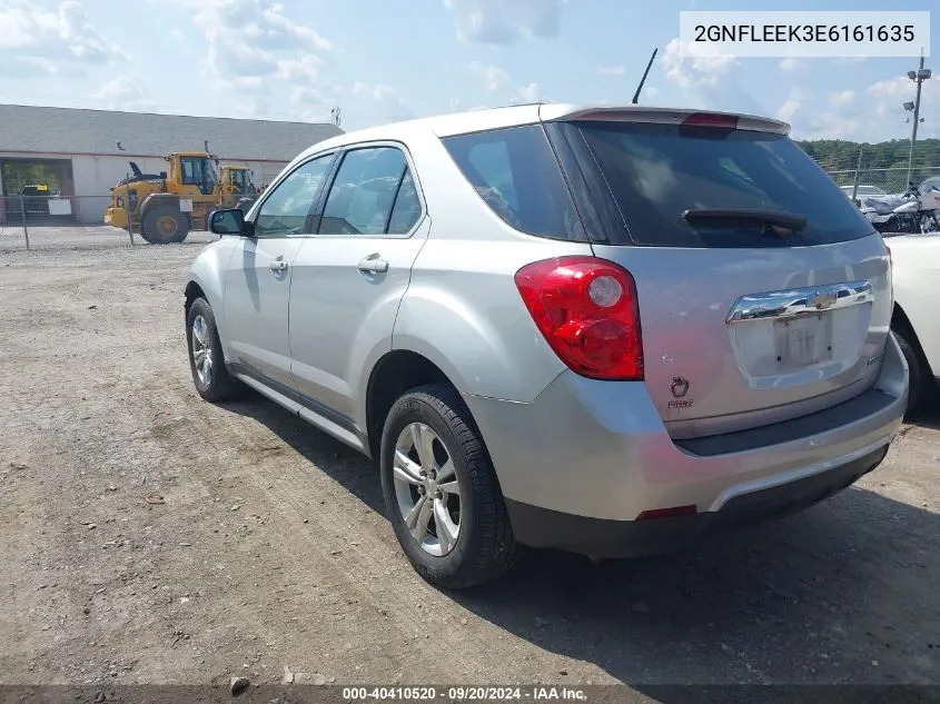 2014 Chevrolet Equinox Ls VIN: 2GNFLEEK3E6161635 Lot: 40410520