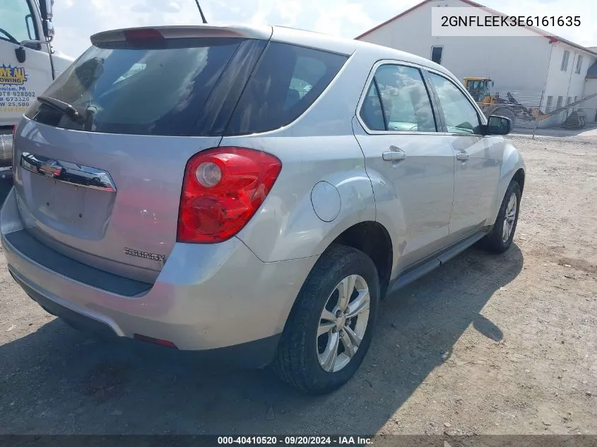 2014 Chevrolet Equinox Ls VIN: 2GNFLEEK3E6161635 Lot: 40410520