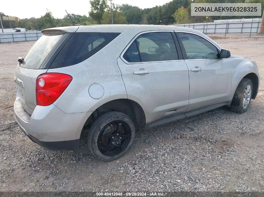 2014 Chevrolet Equinox Ls VIN: 2GNALAEK9E6328325 Lot: 40412048