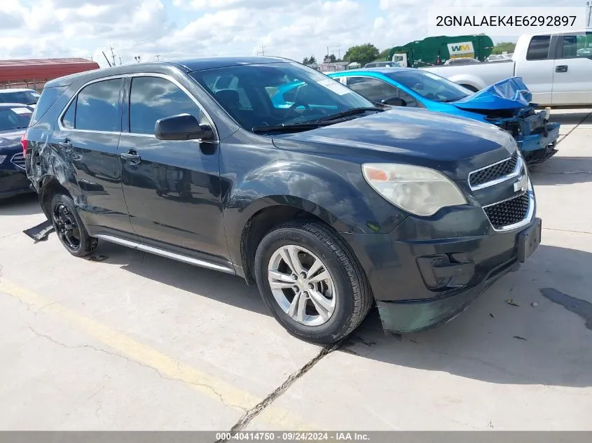 2014 Chevrolet Equinox Ls VIN: 2GNALAEK4E6292897 Lot: 40414750