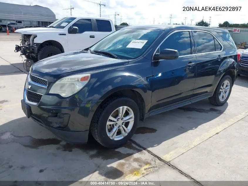 2014 Chevrolet Equinox Ls VIN: 2GNALAEK4E6292897 Lot: 40414750