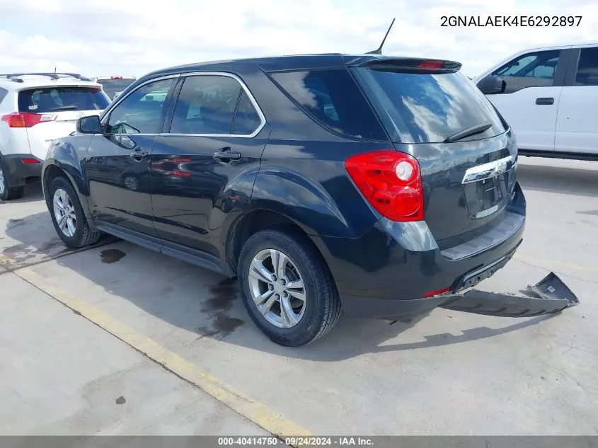 2014 Chevrolet Equinox Ls VIN: 2GNALAEK4E6292897 Lot: 40414750