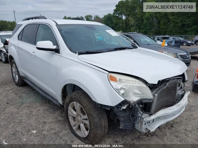 2014 Chevrolet Equinox 1Lt VIN: 2GNALBEKXE1124748 Lot: 40414826