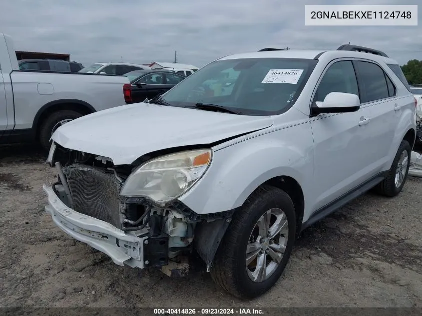 2014 Chevrolet Equinox 1Lt VIN: 2GNALBEKXE1124748 Lot: 40414826