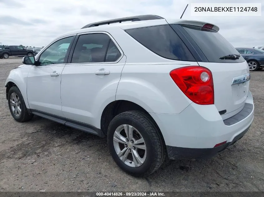 2014 Chevrolet Equinox 1Lt VIN: 2GNALBEKXE1124748 Lot: 40414826