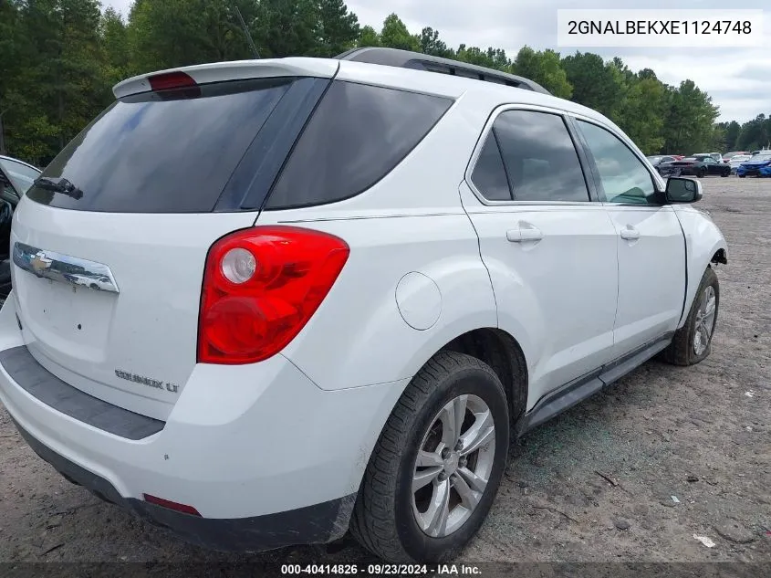 2014 Chevrolet Equinox 1Lt VIN: 2GNALBEKXE1124748 Lot: 40414826