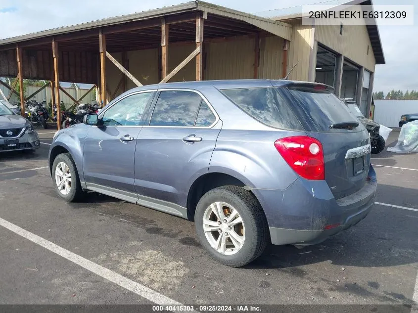 2014 Chevrolet Equinox Ls VIN: 2GNFLEEK1E6312309 Lot: 40415303