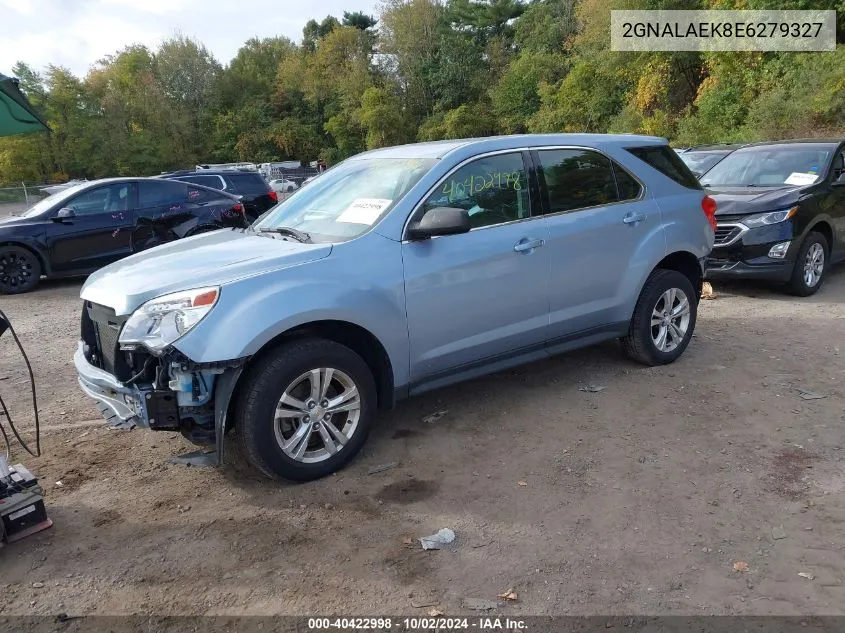 2014 Chevrolet Equinox Ls VIN: 2GNALAEK8E6279327 Lot: 40422998