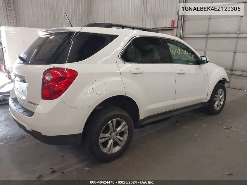 2014 Chevrolet Equinox 1Lt VIN: 1GNALBEK4EZ129306 Lot: 40424478