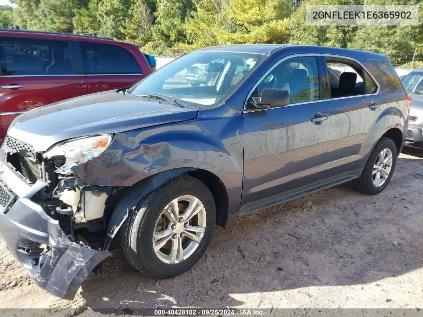 2014 Chevrolet Equinox Ls VIN: 2GNFLEEK1E6365902 Lot: 40428102