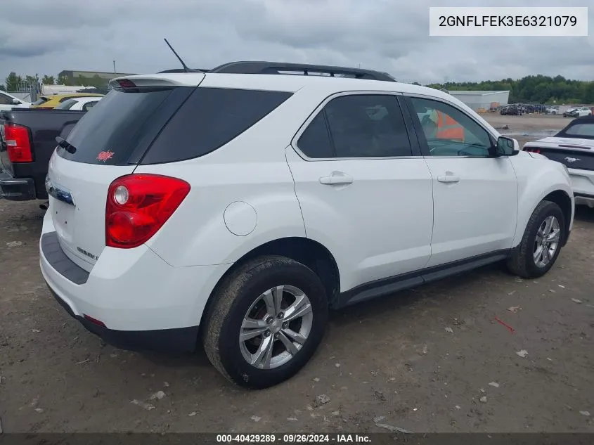 2014 Chevrolet Equinox 1Lt VIN: 2GNFLFEK3E6321079 Lot: 40429289