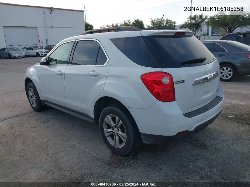 2014 Chevrolet Equinox 1Lt VIN: 2GNALBEK1E6185358 Lot: 40430736