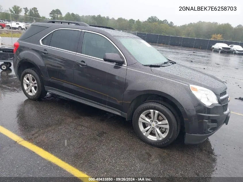 2014 Chevrolet Equinox Lt VIN: 2GNALBEK7E6258703 Lot: 40433850